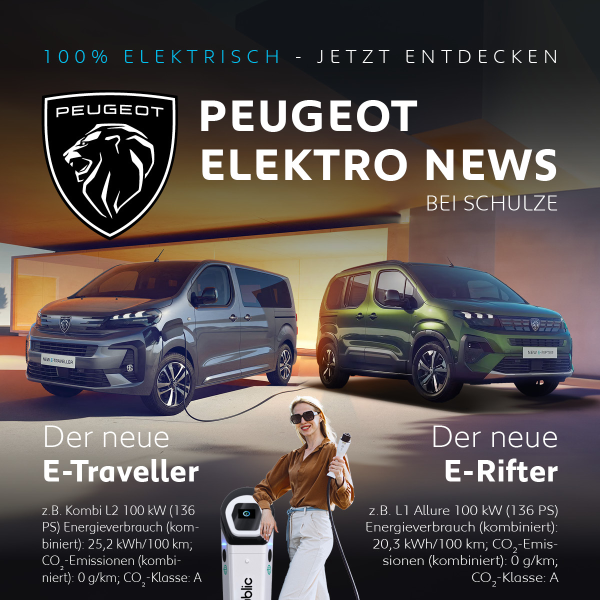 Landingpage, Headerbilder Beitragsbilder und Modellbilder Der neue E-Traveller Der neue E-Rifter Autohaus Schulze Magedburg