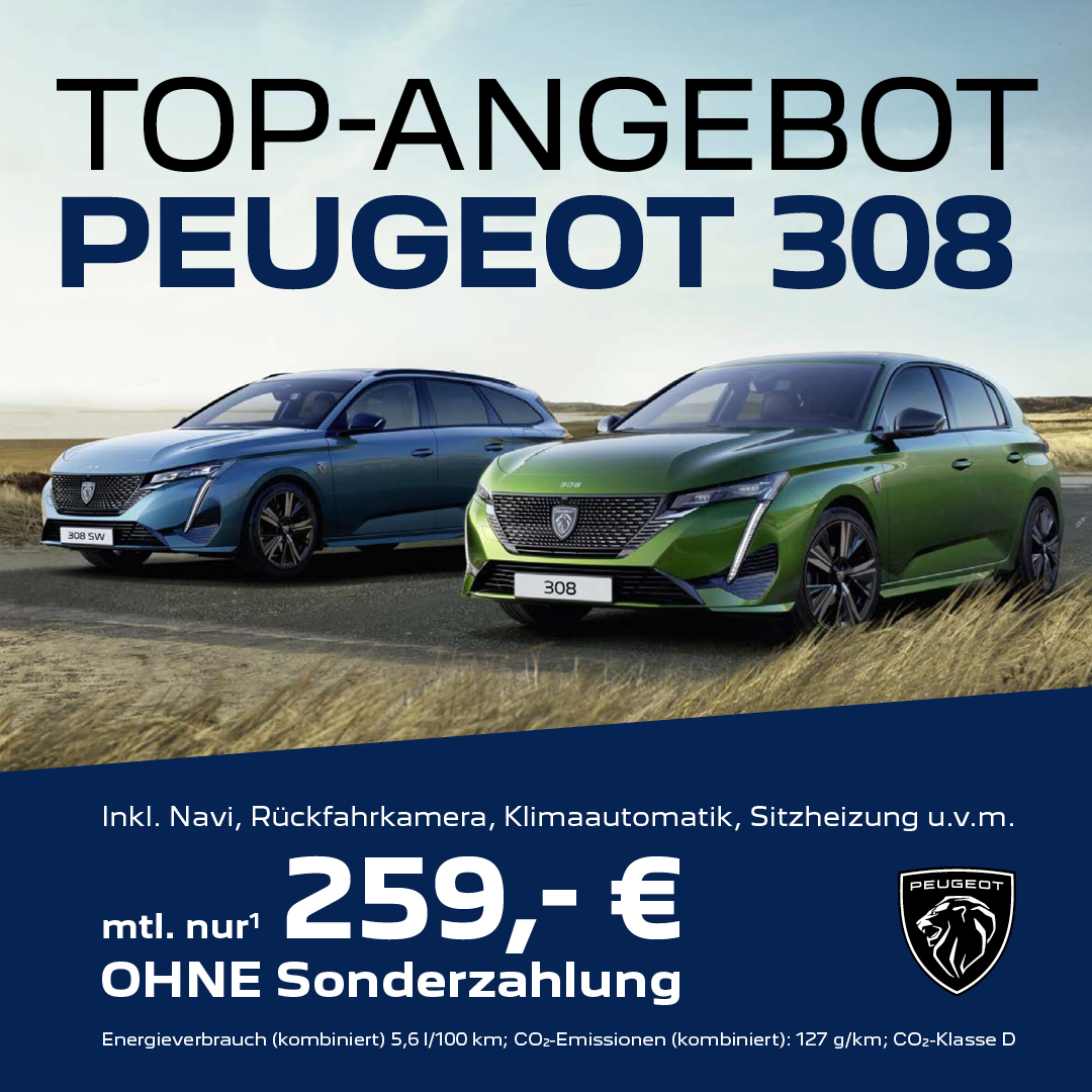 Peugeot 308 Top-Angebot