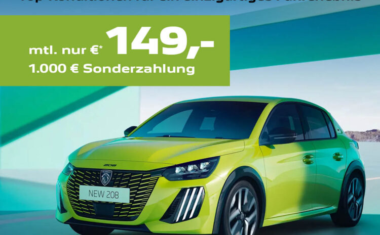  Peugeot 208 für Privatkunden