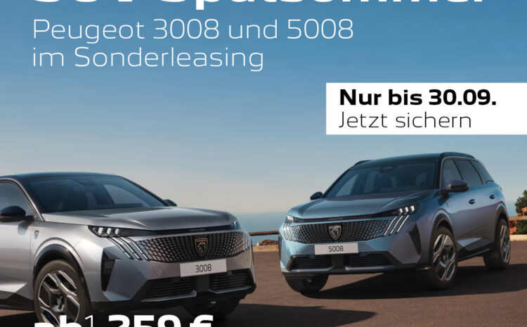  Peugeot SUV Spätsommer