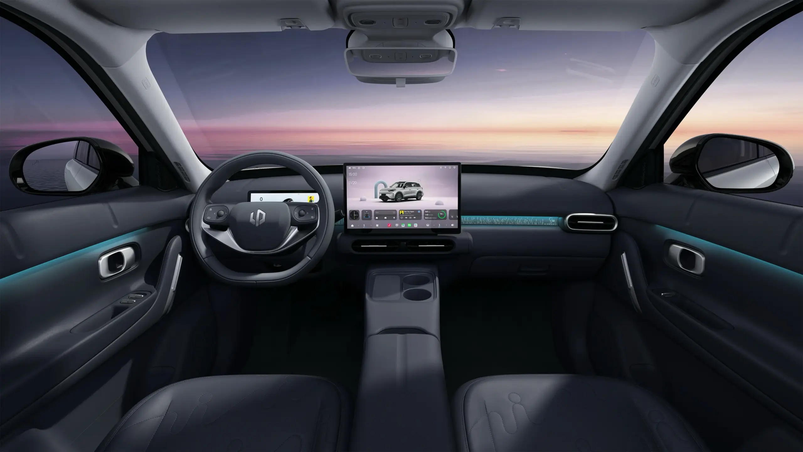 Digitales Cockpit und Displays im Leapmotor B03X